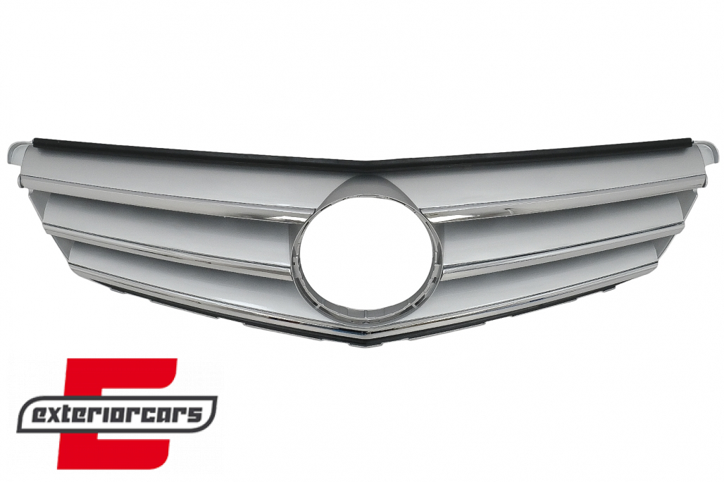 Prednja maska Avantgarde dizajn (srebrna) / Mercedes C-klasa S204 W204 (2007-2014) - Slika 3