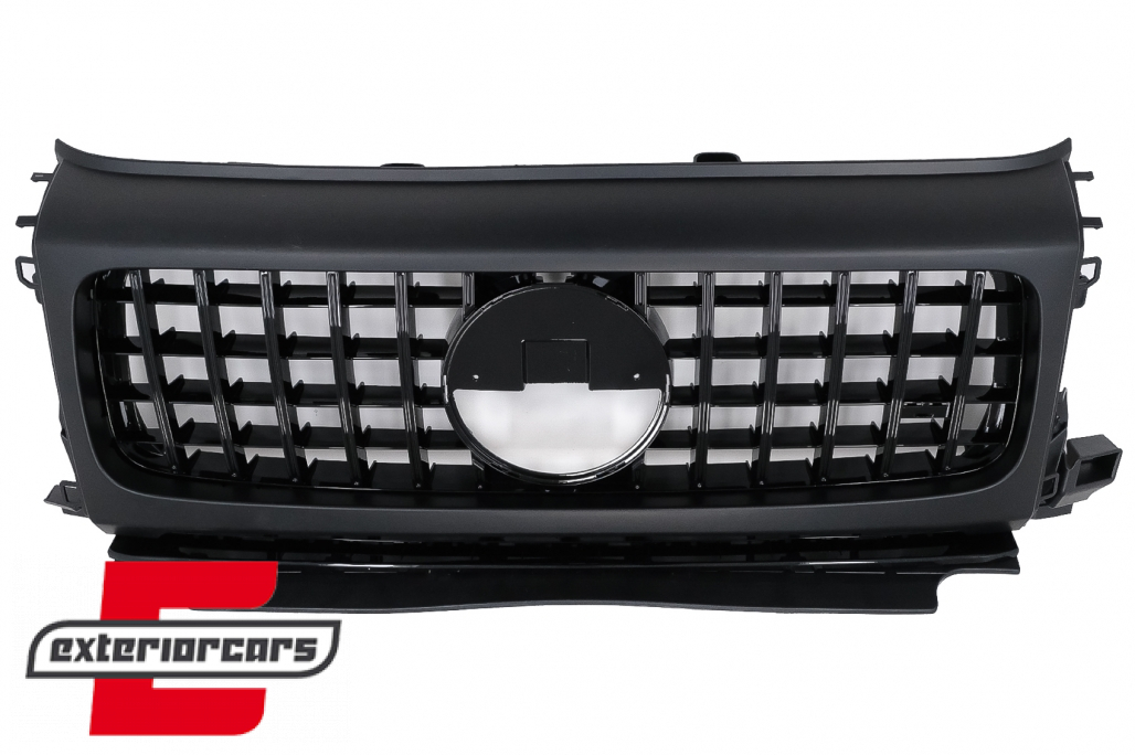 Poklopci prednjih farova & prednja maska GT-R Panamericana dizajn (crna) / Mercedes G-klasa W463 Facelift & G63 AMG (06.2018-) - Slika 8