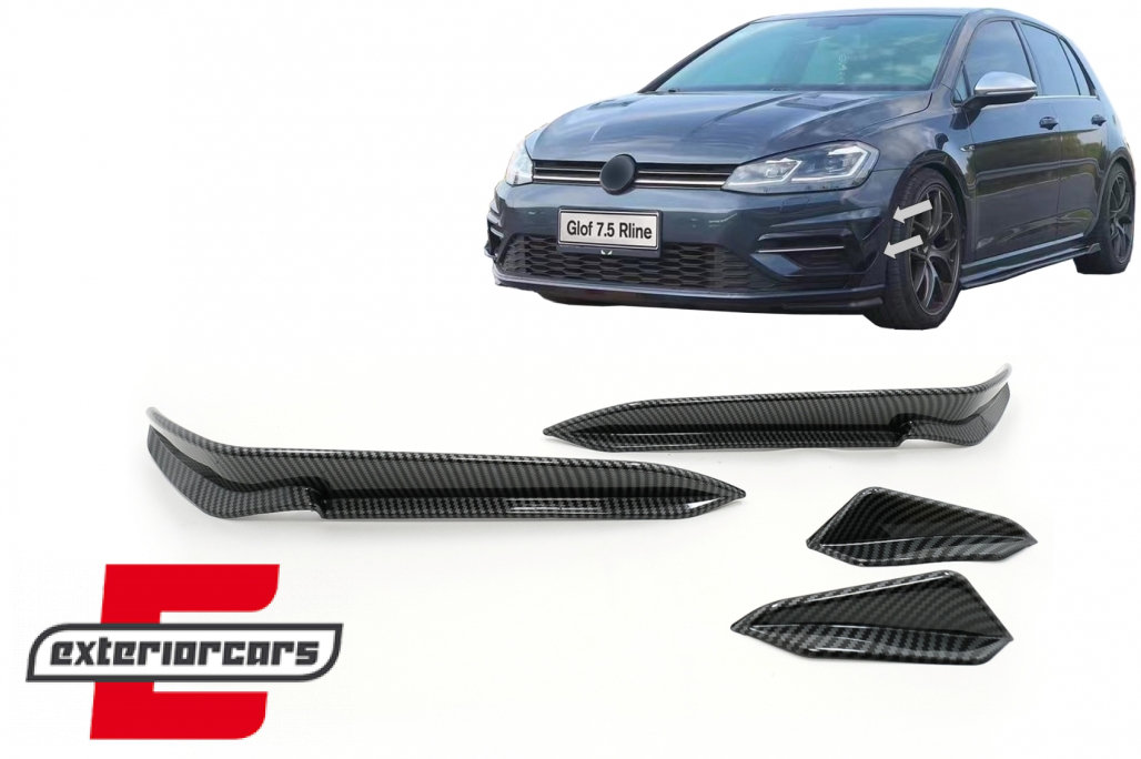 Prednji flapovi (carbon look) / VW Golf 7.5 5G R Hatchback (2017-2020)