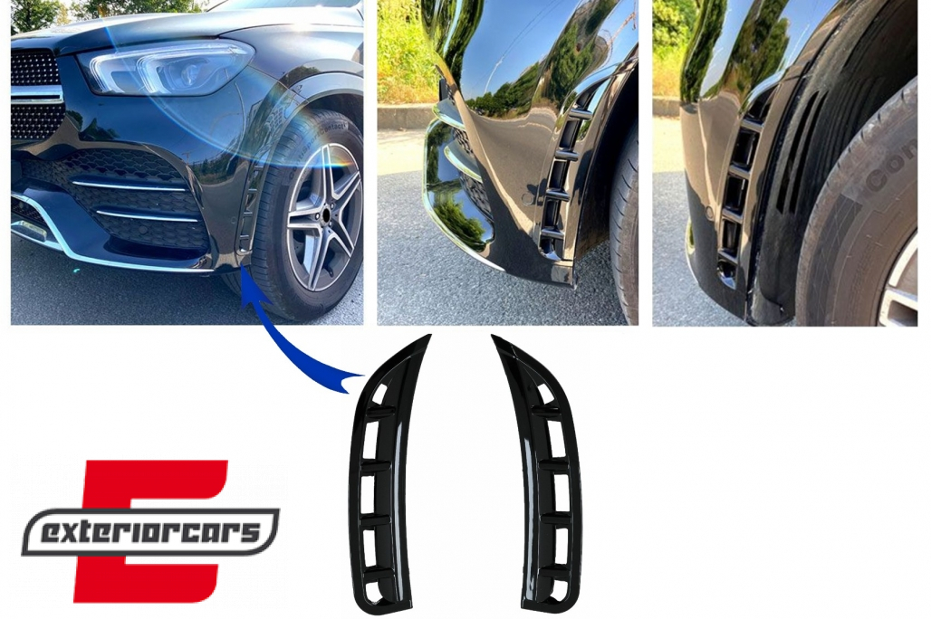 Prednji flapovi AMG dizajn (piano crna) / Mercedes GLE W167 SUV GLE Coupe C167 Sport Line (2019-)
