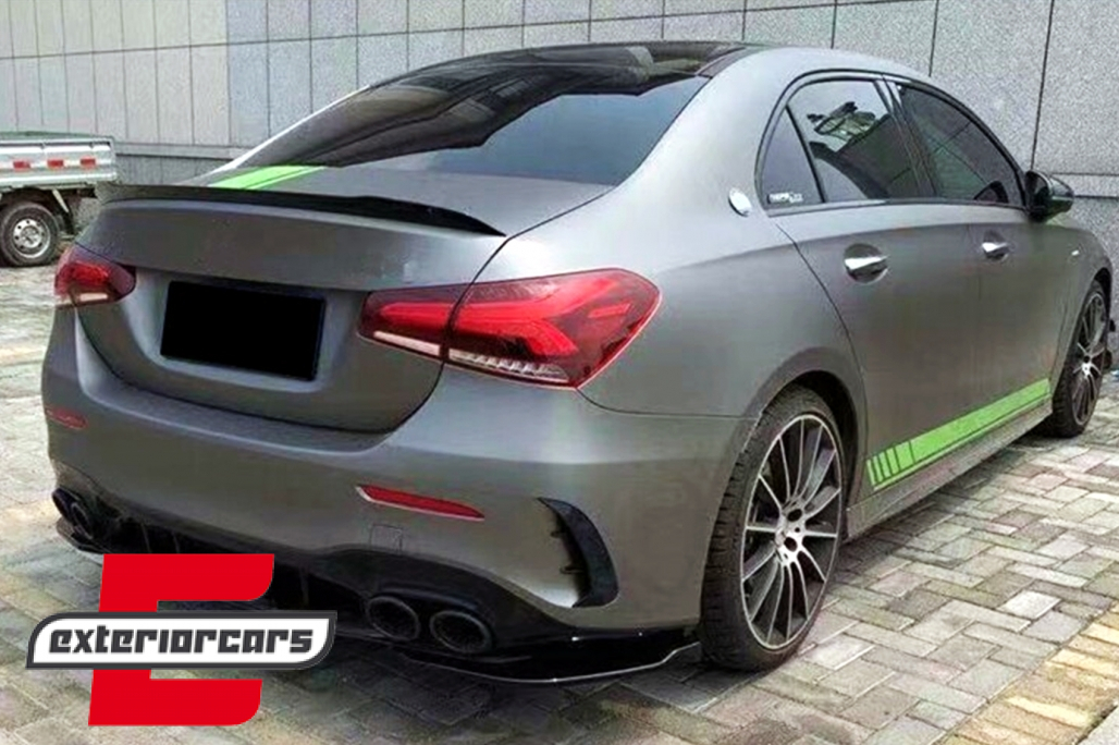 Splitteri zadnjeg branika AMG dizajn (piano crna) / Mercedes A-klasa V177 A35 A45 AMG limuzina (2018-12.2022) - Slika 7