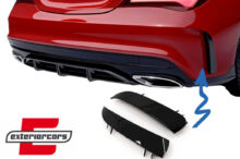 Zadnji splitteri CLA45 AMG dizajn (piano crna) / Mercedes CLA W117 C117 X117 (2013-2018)