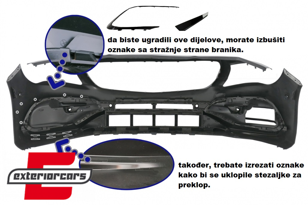 Bodykit Facelift CLA45 AMG dizajn / Mercedes CLA C117 W117 (2013-2018) - Slika 6