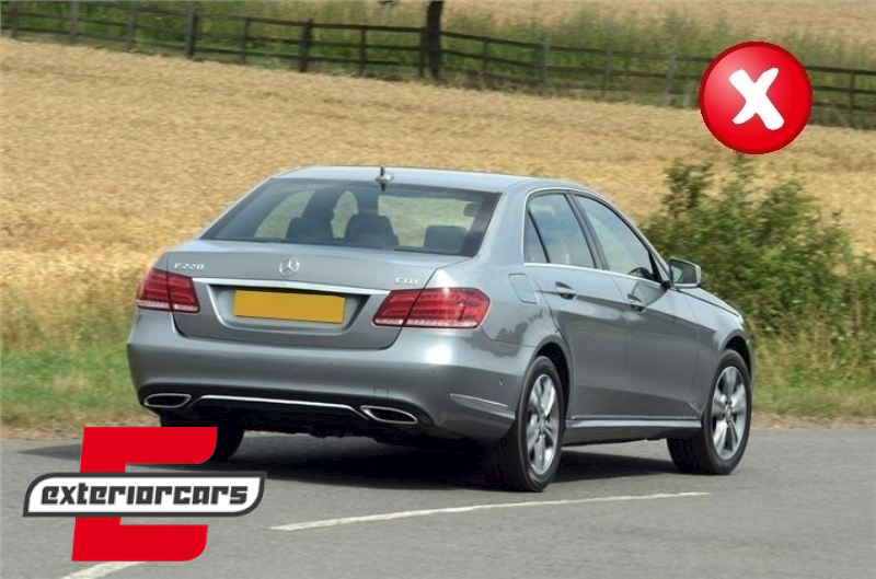 Difuzor zraka & nastavci auspuha E63 AMG dizajn / Mercedes E-klasa W212 S212 Facelift (2013-2016) - Slika 19
