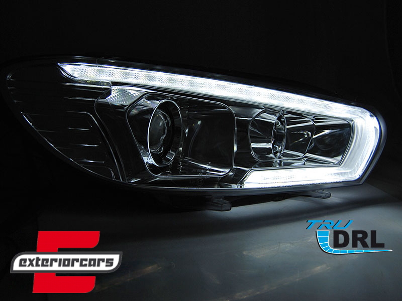 LED prednja svjetla TruDRL SEQ žmigavci (chrome) / VW Scirocco (2008-08.2014) - Slika 3