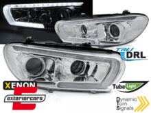 LED prednja svjetla TruDRL SEQ žmigavci Xenon (chrome) / VW Scirocco (2008-08.2014)