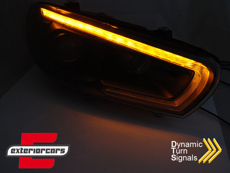LED prednja svjetla TruDRL SEQ žmigavci (crna) / VW Scirocco (2008-08.2014) - Slika 4