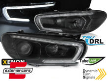LED prednja svjetla TruDRL SEQ žmigavci Xenon (crna) / VW Scirocco (2008-08.2014)