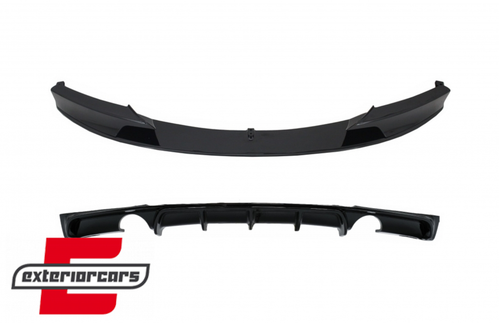 Prednji splitter & difuzor zraka M-Performance dizajn (piano crna) / BMW serije 3 F30 F31 (2011-2019)