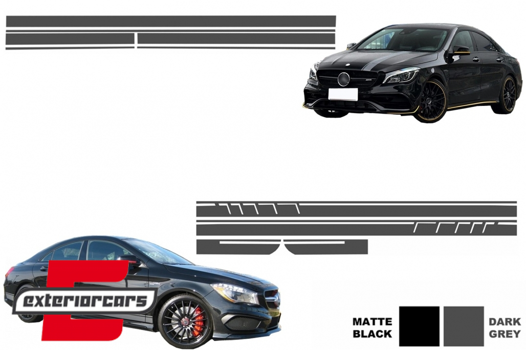 Naljepnice 45AMG Edition 1 dizajn (tamno siva) / Mercedes CLA W117 C117 X117 (2013-2019) W176 (2012-2018)