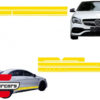 Naljepnice 45AMG Edition 1 dizajn (žuta) / Mercedes CLA W117 C117 X117 (2013-2019) W176 (2012-2018)