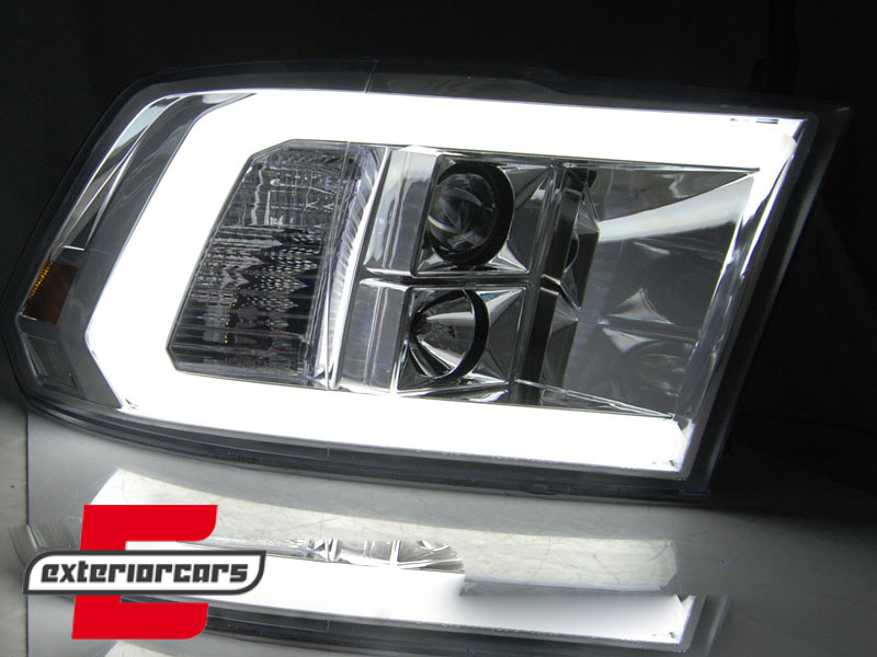 Prednja svjetla LED TubeLight (chrome) / Dodge RAM (2009-2018) - Slika 4
