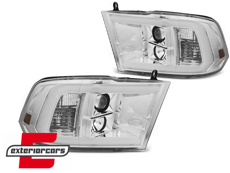 Prednja svjetla LED TubeLight (chrome) / Dodge RAM (2009-2018) - Slika 2