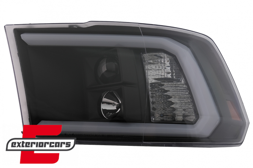 Prednja svjetla LED TubeLight (crna) / Dodge RAM (2009-2018) - Slika 11