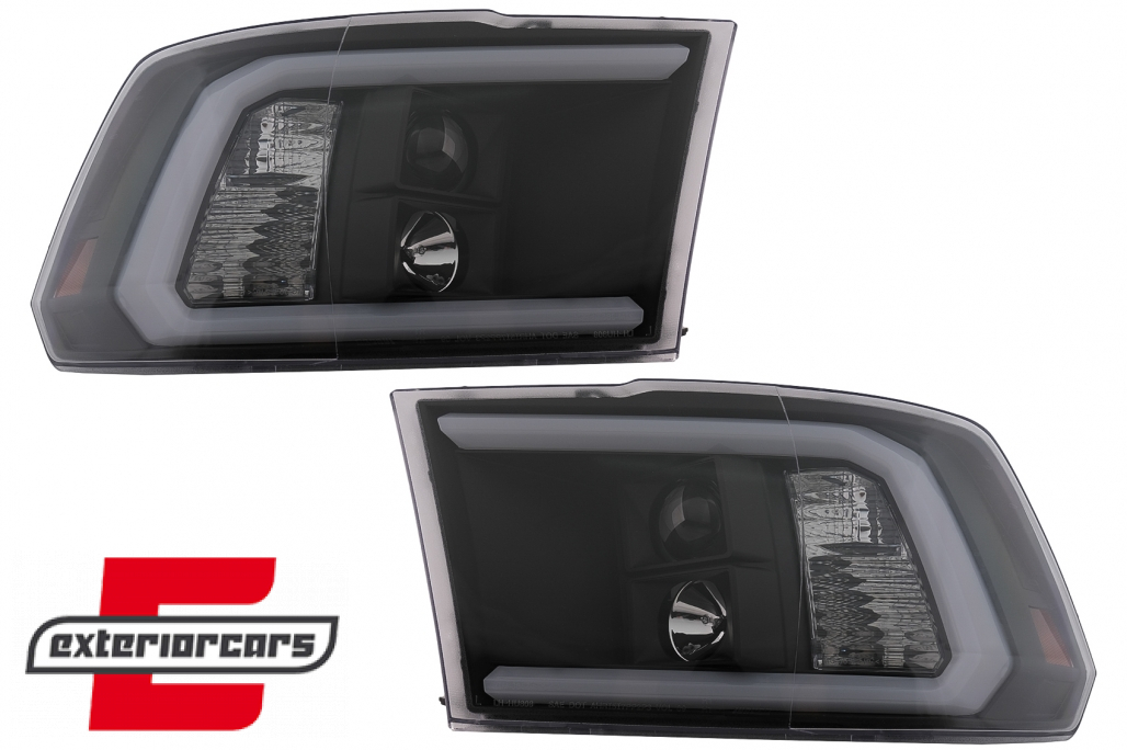 Prednja svjetla LED TubeLight (crna) / Dodge RAM (2009-2018) - Slika 12