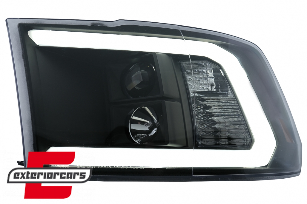 Prednja svjetla LED TubeLight (crna) / Dodge RAM (2009-2018) - Slika 3