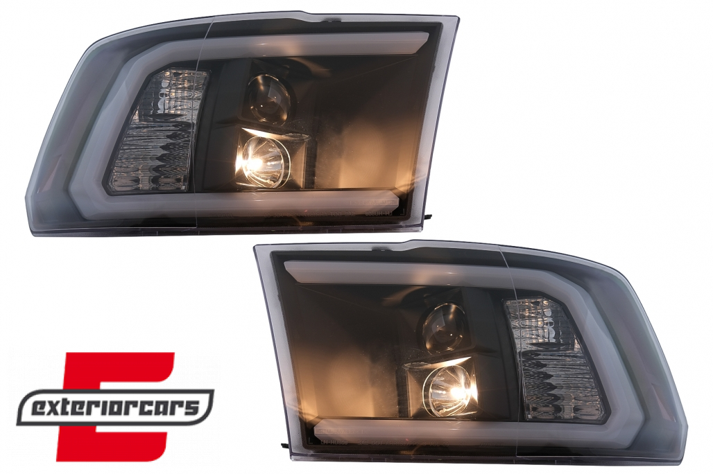 Prednja svjetla LED TubeLight (crna) / Dodge RAM (2009-2018) - Slika 9