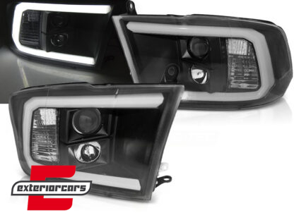 Prednja svjetla LED TubeLight (crna) / Dodge RAM (2009-2018)