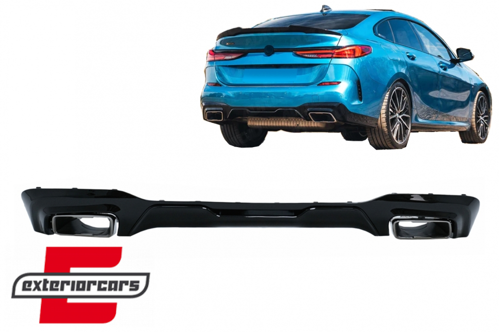 Difuzor zraka & nastavci auspuha M235i dizajn (chrome) / BMW serije 2 F44 Gran Coupe (2020-2024)