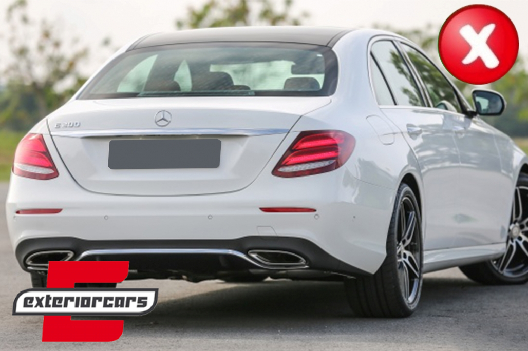 Difuzor zraka & nastavci auspuha E63 AMG dizajn (crna) / Mercedes E-klasa W213 S213 Standard (2016-2019) - Slika 11