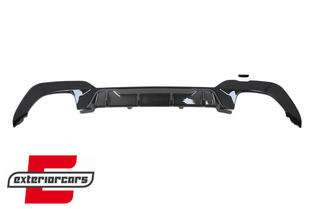 Difuzor zraka & nastavci auspuha M340i M look (piano crna/carbon) / BMW serije 3 G20 G28 limuzina G21 karavan (2019-06.2022) - Slika 4