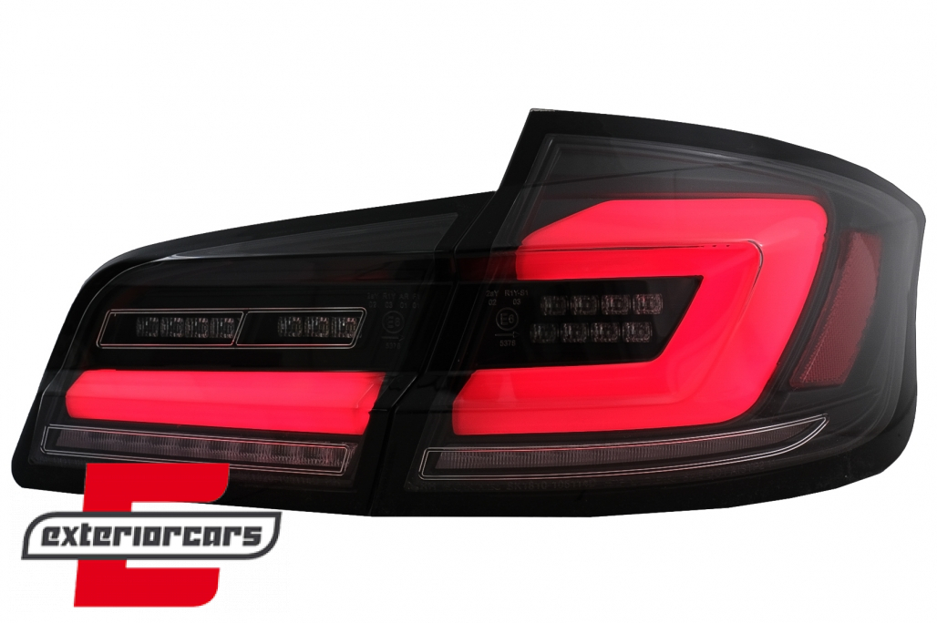 Full LED stražnja svjetla SEQ žmigavci (crna) / BMW serije 5 F10 (2010-2017) limuzina - Slika 14
