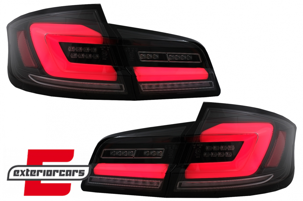 Full LED stražnja svjetla SEQ žmigavci (crna) / BMW serije 5 F10 (2010-2017) limuzina - Slika 15