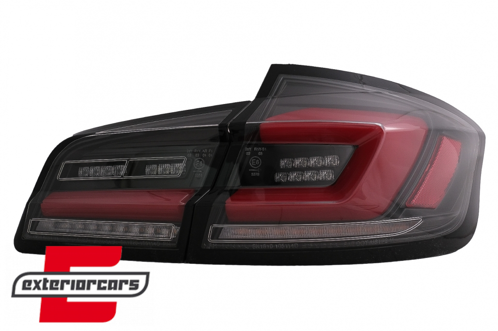 Full LED stražnja svjetla SEQ žmigavci (crna) / BMW serije 5 F10 (2010-2017) limuzina - Slika 3