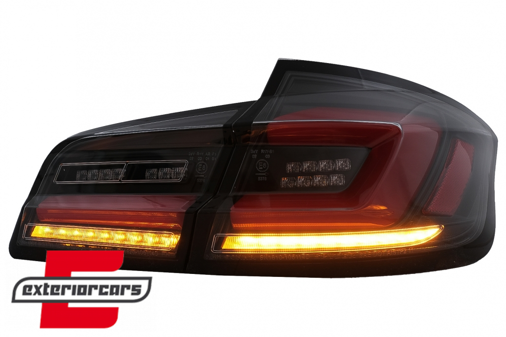 Full LED stražnja svjetla SEQ žmigavci (crna) / BMW serije 5 F10 (2010-2017) limuzina - Slika 5
