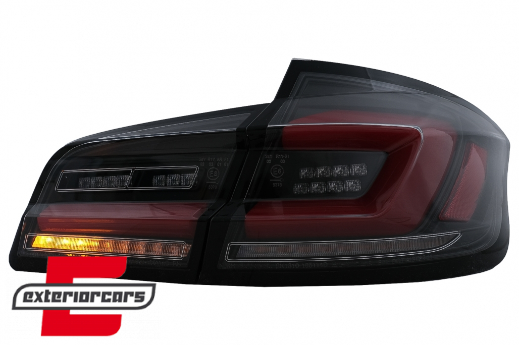 Full LED stražnja svjetla SEQ žmigavci (crna) / BMW serije 5 F10 (2010-2017) limuzina - Slika 7