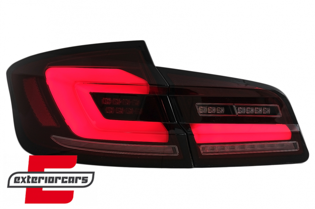 Full LED stražnja svjetla SEQ žmigavci (crvena/smoke) / BMW serije 5 F10 (2010-2017) limuzina - Slika 16
