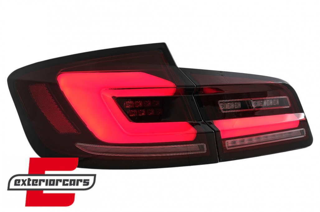 Full LED stražnja svjetla SEQ žmigavci (crvena/smoke) / BMW serije 5 F10 (2010-2017) limuzina - Slika 18