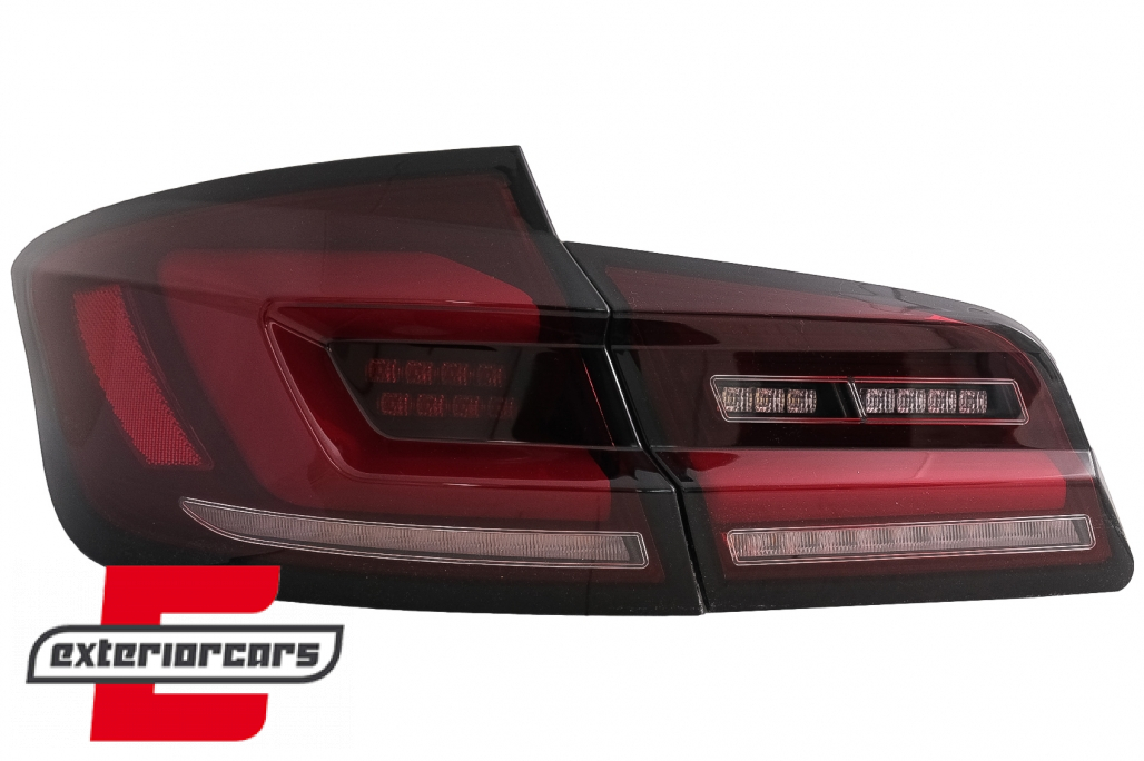 Full LED stražnja svjetla SEQ žmigavci (crvena/smoke) / BMW serije 5 F10 (2010-2017) limuzina - Slika 3