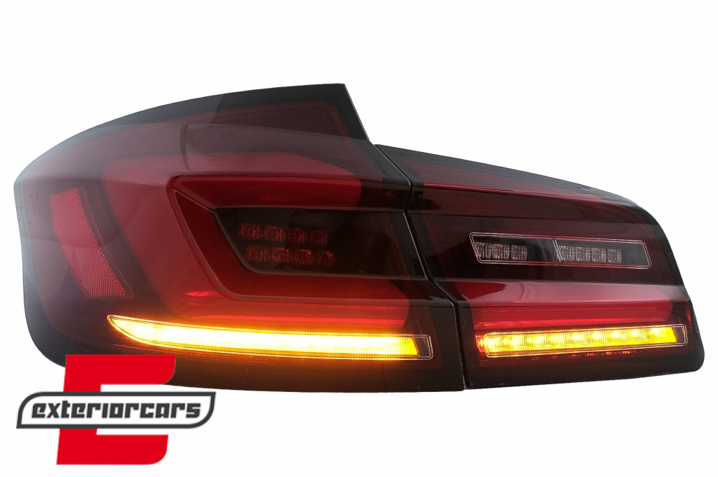 Full LED stražnja svjetla SEQ žmigavci (crvena/smoke) / BMW serije 5 F10 (2010-2017) limuzina - Slika 6