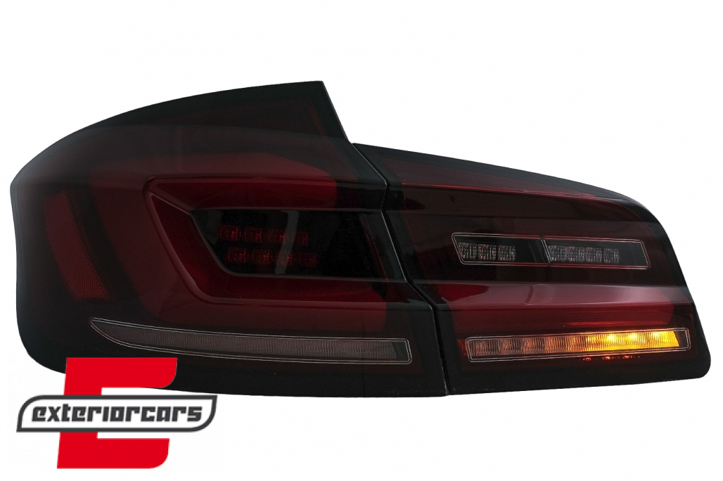 Full LED stražnja svjetla SEQ žmigavci (crvena/smoke) / BMW serije 5 F10 (2010-2017) limuzina - Slika 8