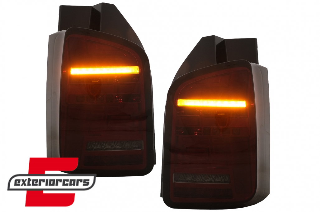 Full LED stražnja svjetla SEQ žmigavci (crvena/smoke) / Volkswagen T5.1 (2010-2015) - Slika 5