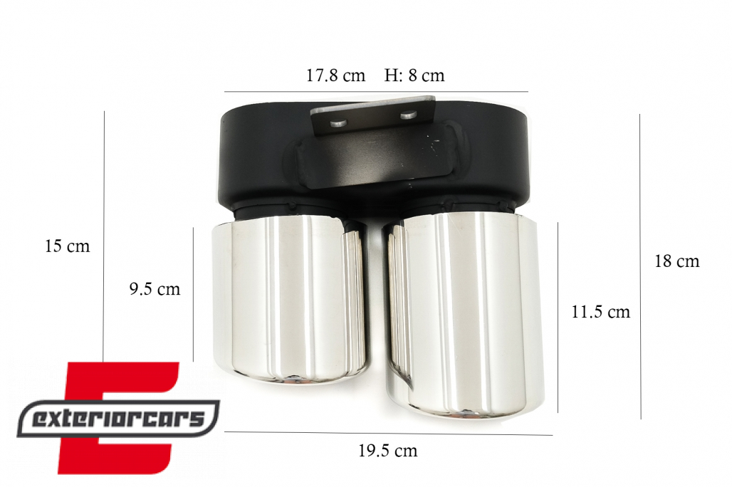 Nastavci auspuha M5 LCI dizajn (chrome) / BMW serije 5 F10 F11 (2011-2017) - Slika 11