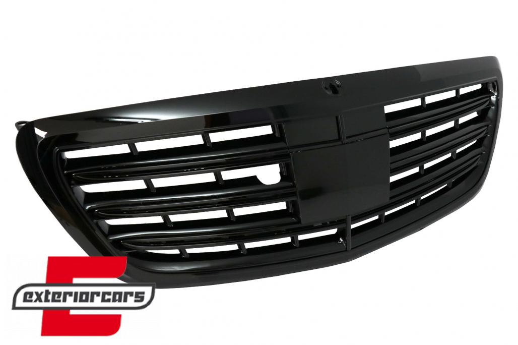 Prednja maska S63 AMG dizajn (piano crna) / Mercedes S-klasa W222 (2014-08.2020) - Slika 2