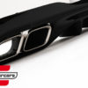 Difuzor zraka & nastavci auspuha C63 AMG dizajn (chrome) / Mercedes C klasa W206 S206 Sport Line (2021-) - Slika 3