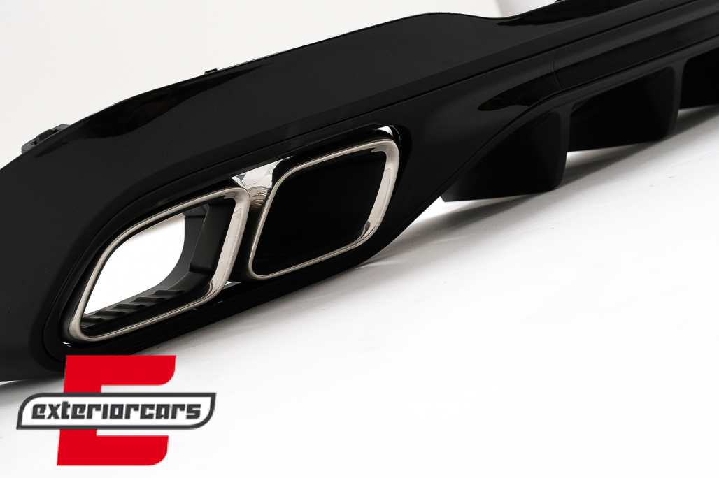 Difuzor zraka & nastavci auspuha C63 AMG dizajn (chrome) / Mercedes C klasa W206 S206 Sport Line (2021-) - Slika 3