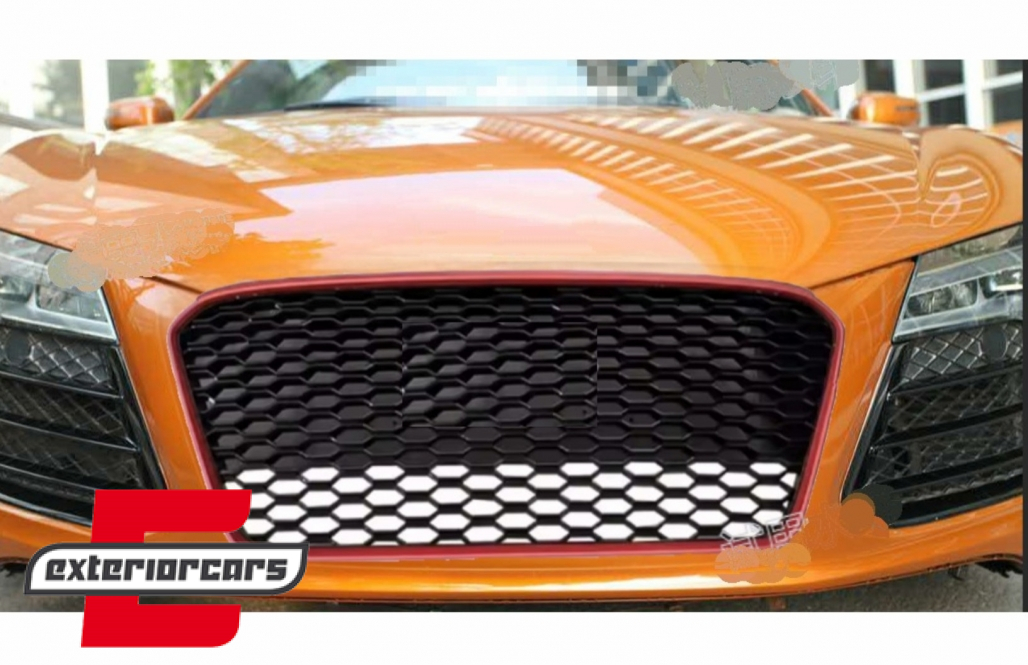 Prednja maska RS8 dizajn (piano crna/crvena) / Audi R8 Facelift (2013-2015) - Slika 7