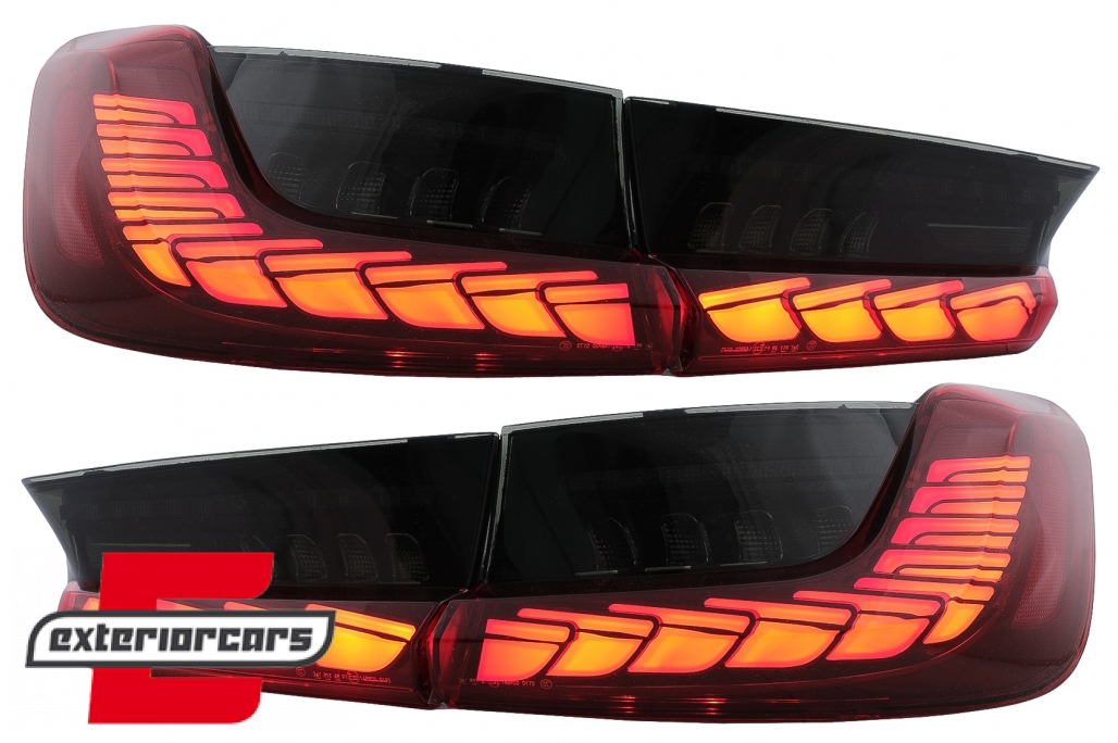OLED full LED stražnja svjetla SEQ žmigavci (crvena) / BMW serije 3 G20 G28 M3 G80 limuzina (2018-2022) - Slika 2