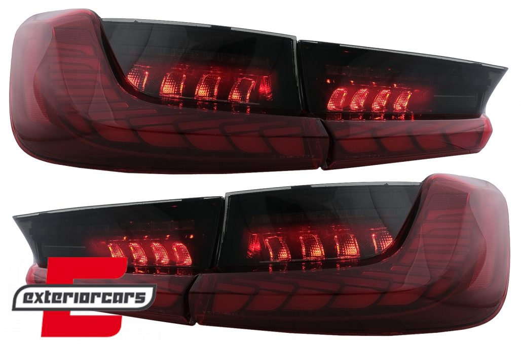 OLED full LED stražnja svjetla SEQ žmigavci (crvena) / BMW serije 3 G20 G28 M3 G80 limuzina (2018-2022) - Slika 13