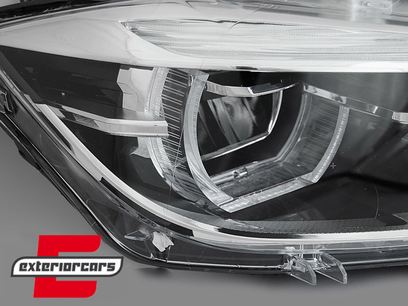 Full LED prednja svjetla 3D Angel Eyes / BMW serije 3 F30 F31 LCI limuzina karavan (2015-2019) - Slika 2