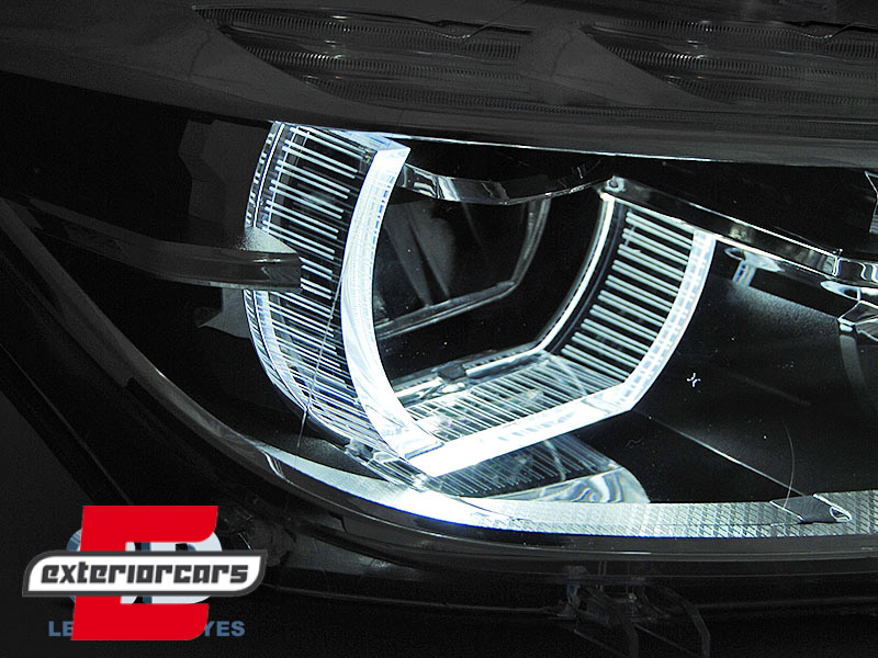 Full LED prednja svjetla 3D Angel Eyes / BMW serije 3 F30 F31 LCI limuzina karavan (2015-2019) - Slika 4