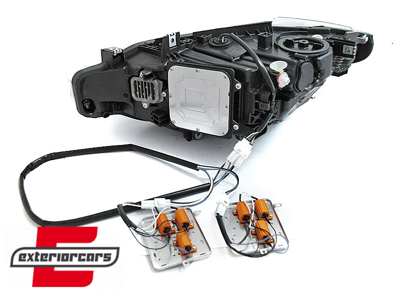 Full LED prednja svjetla 3D Angel Eyes / BMW serije 3 F30 F31 LCI limuzina karavan (2015-2019) - Slika 6