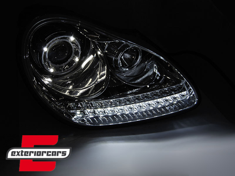 Prednja svjetla LED DayLight Xenon (chrome) / PORSCHE CAYENNE (02-06) - Slika 2