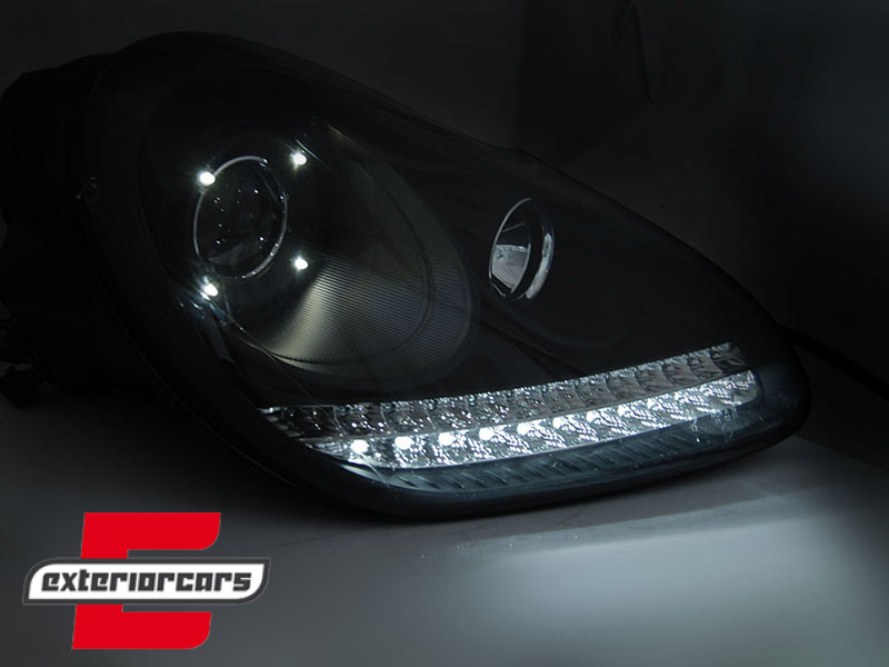 Prednja svjetla LED DayLight Xenon (crna) / Porsche Cayenne (02-06) - Slika 2