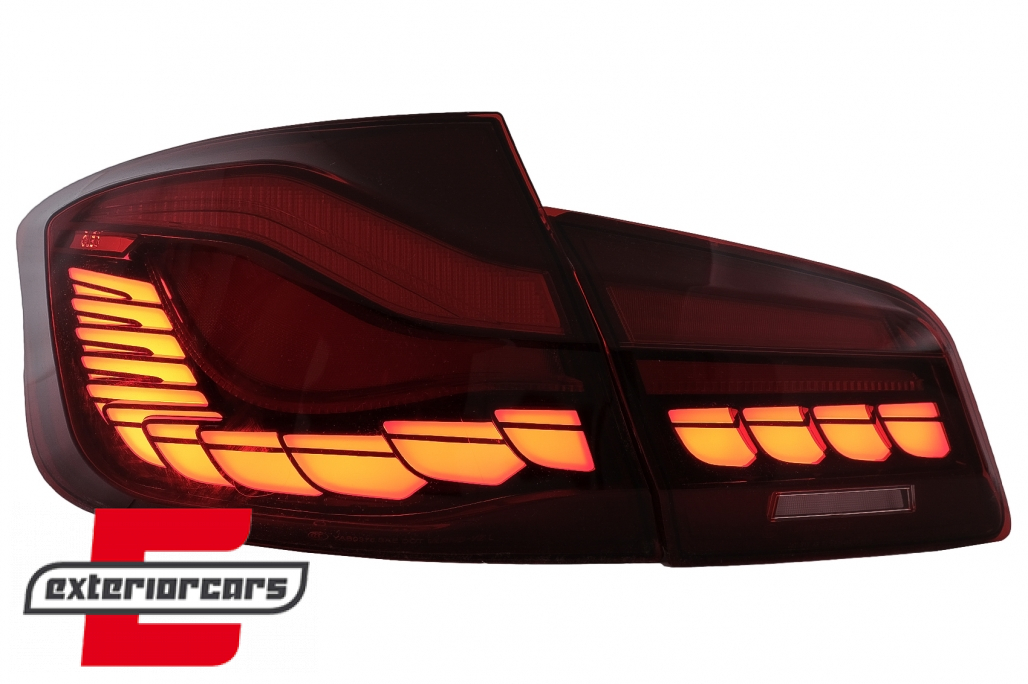 OLED stražnja svjetla SEQ žmigavci (crvena/kristal) / BMW serije 5 F10 (2011-2017) limuzina - Slika 3