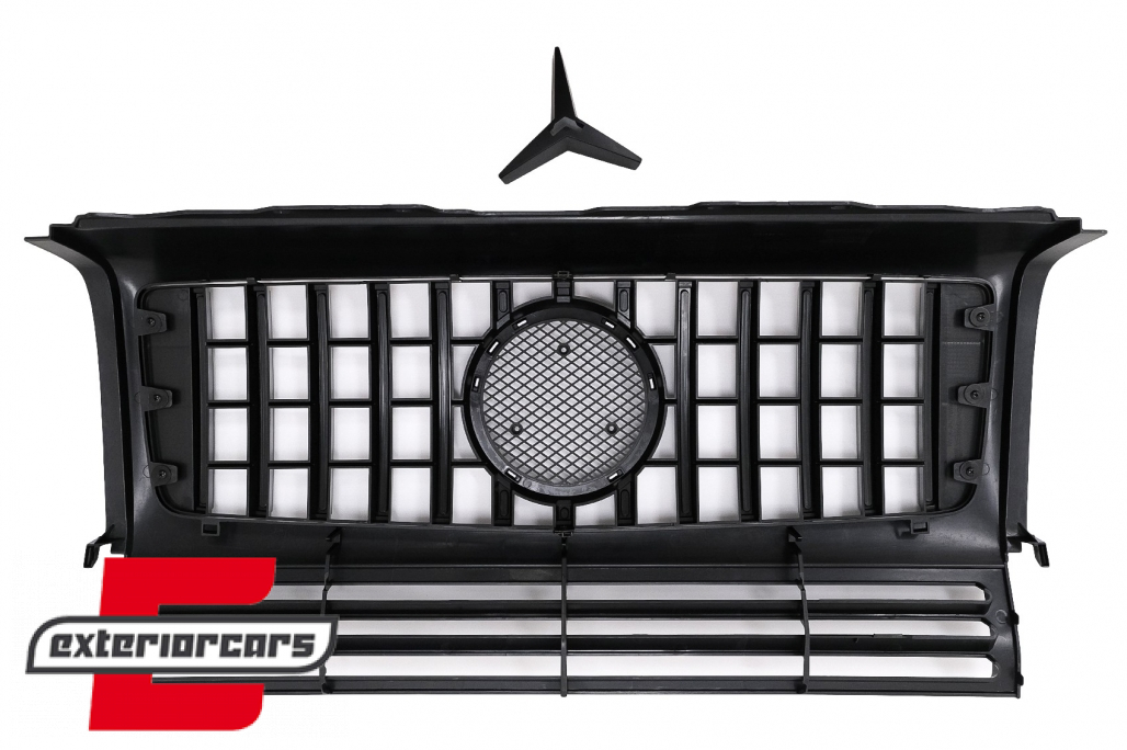 Prednja maska G63 GT-R Panamericana dizajn (piano crna) / Mercedes G-klasa W463 (2002-2017) - Slika 7
